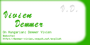 vivien demmer business card